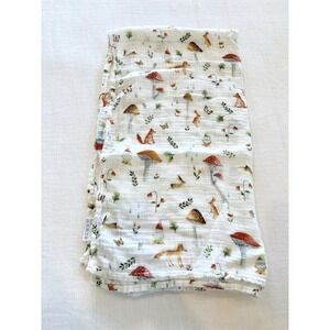 Loulou Lollipop Woodland Gnome Baby Swaddle Blanket Mushroom Fox Bunny Bamboo